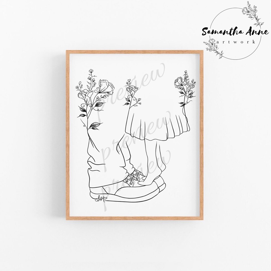 Working Dad Boot Art Print | Fathers Day Wall Art | Father and Daughter ...