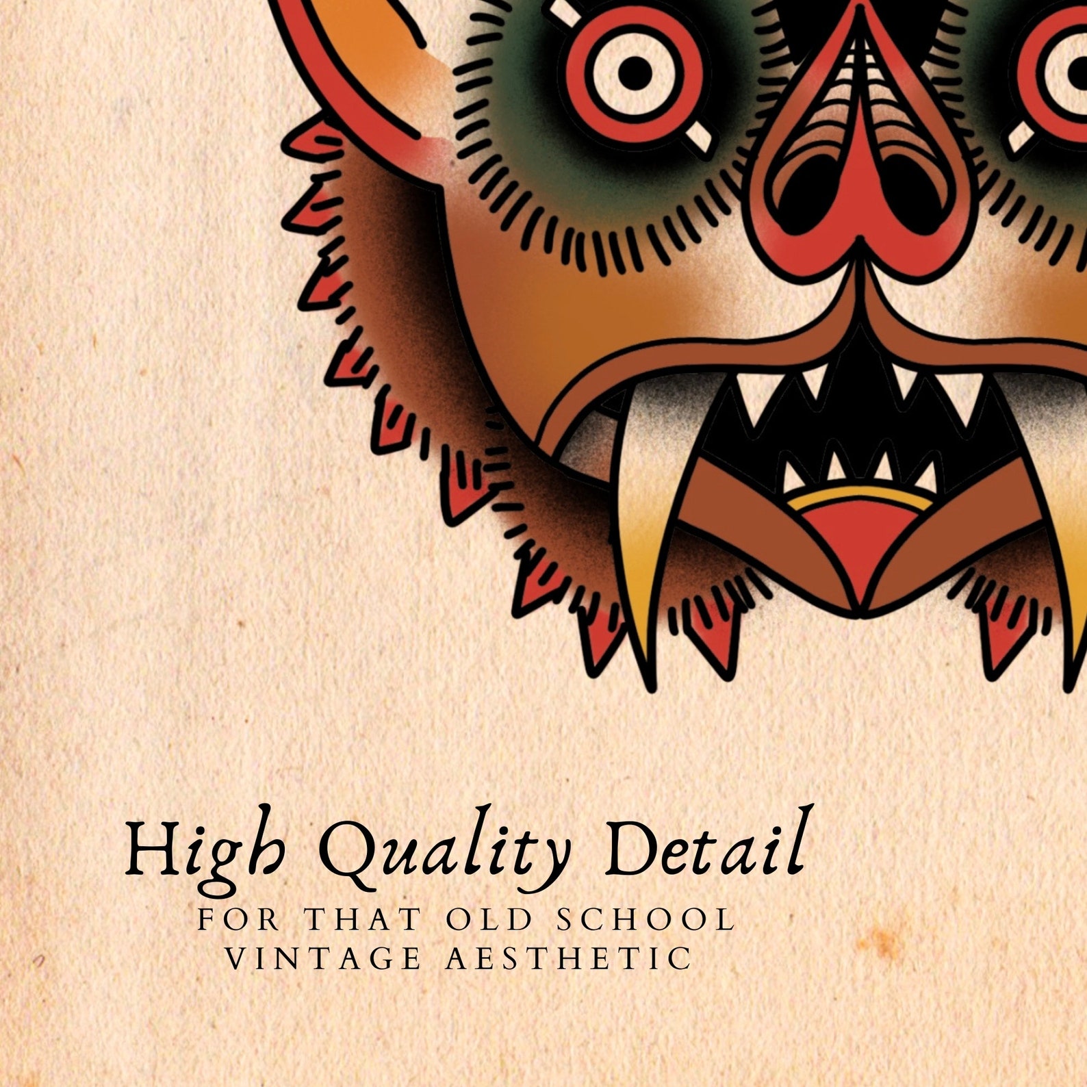 Traditional Bat Tattoo Print | Old School Bat Tattoo Art | Tattoo ...