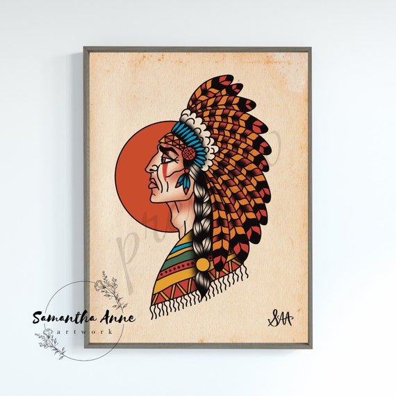 80 Native American Tattoo Designs | Art and Design