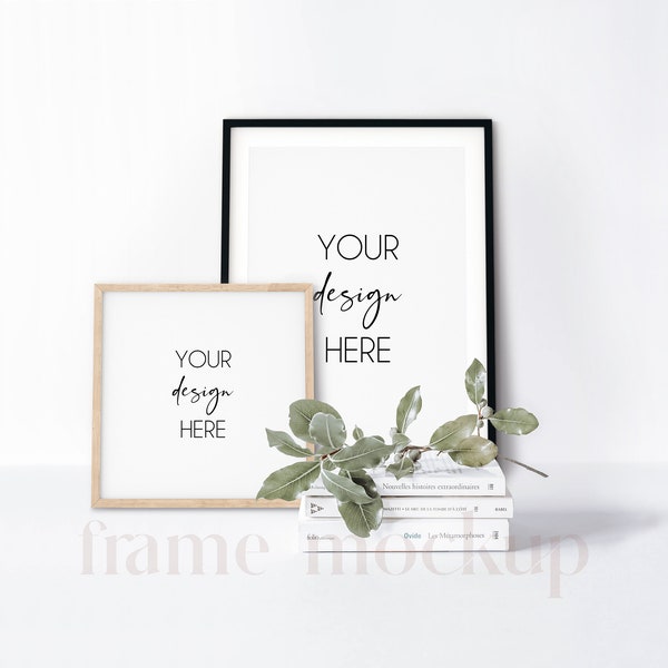 Square Frame Mockup, 10x10 Frame Mockup, 14x14 Frame Mockup