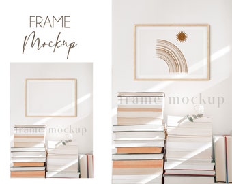 水平フレーム モックアップ、フレーム モックアップ、モックアップ フレーム、モックアップ フレーム、ミニマリスト フレーム モックアップ、モダン フレーム モックアップ、ボヘミアン フレーム モックアップ