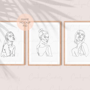 A4 Frame Mockup Set Of 3, A4 Frame Mock Up Set of 3, A4 Mockup Frame Set of 3, A4 Mock Up Frame Set of 3, Minimalist Frame Mockup Set Of 3