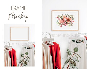 フレーム モックアップ、水平フレーム モックアップ、横長モックアップ フレーム、デジタル フレーム、モックアップ フレーム、ミニマリスト フレーム モックアップ、ボヘミアン フレーム モックアップ