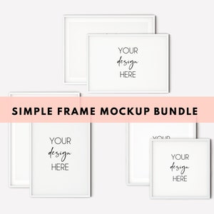 Frame Mockup Bundle, Frame Mock Up Bundle, Mockup Frame Bundle, Digital Frame, Mock Up Frame, Minimalist Frame Mock, Boho Frame Mockup