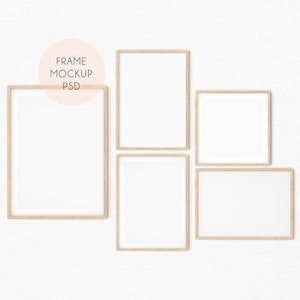 Frame Mockup Set Of 5, Frame Mock Up, Mockup Frame, Mock Up Frame, Minimalist Frame Mockup, Wall Art Mockup, Wall Art Mock Up