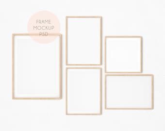 フレーム モックアップ 5 個セット、フレーム モックアップ、モックアップ フレーム、モックアップ フレーム、ミニマリスト フレーム モックアップ、ウォール アート モックアップ、ウォール アート モックアップ