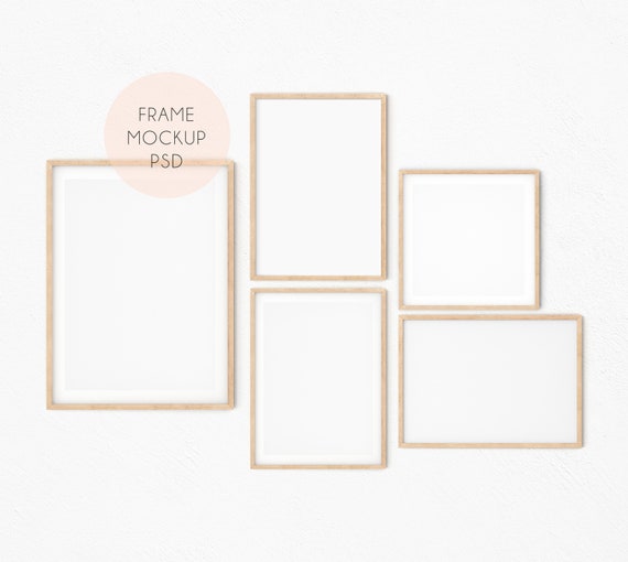 Frame Mockup Set Of 5, Frame Mock Up, Mockup Frame, Mock Up Frame, Minimalist Frame Mockup, Wall Art Mockup, Wall Art Mock Up