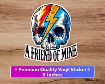 Grateful Dead Skull Vinyl Sticker, Jerry Garcia Fan Art