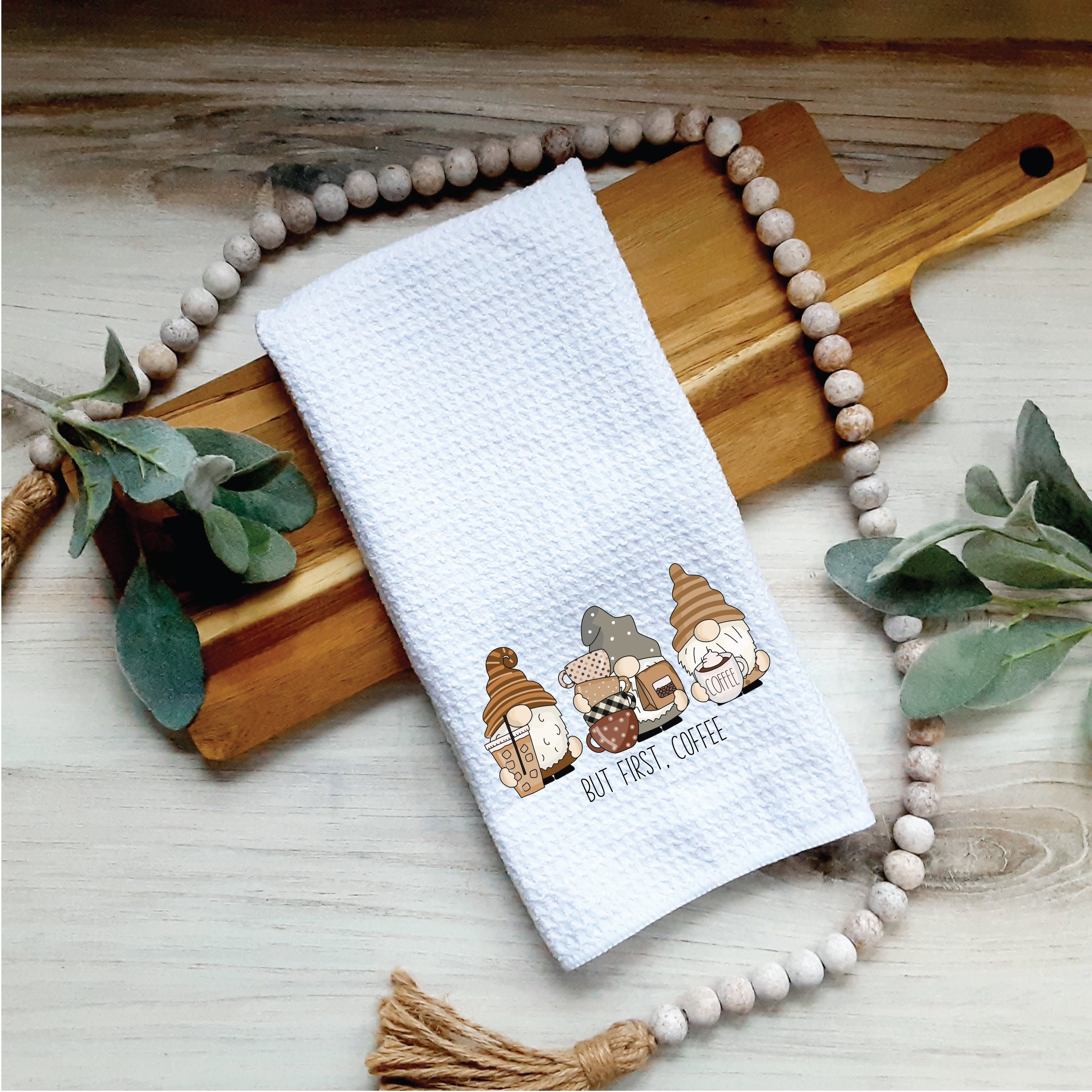 Santa or Gnome Hanging Kitchen Towels — Crafty Staci