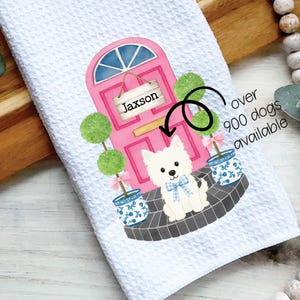 Westie Summer Kitchen Towel