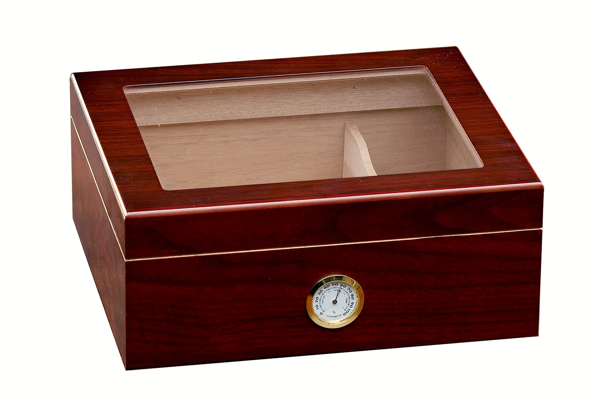 Imperial Glasstop Cigar Humidor W/ Adjustable Divider & Etsy UK