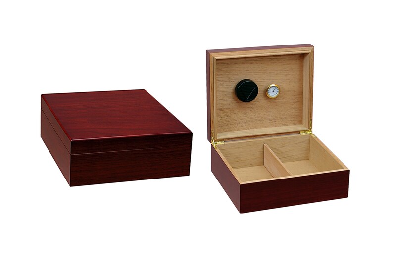 Imperial Desktop Cigar Humidor W/ Adjustable Divider Etsy