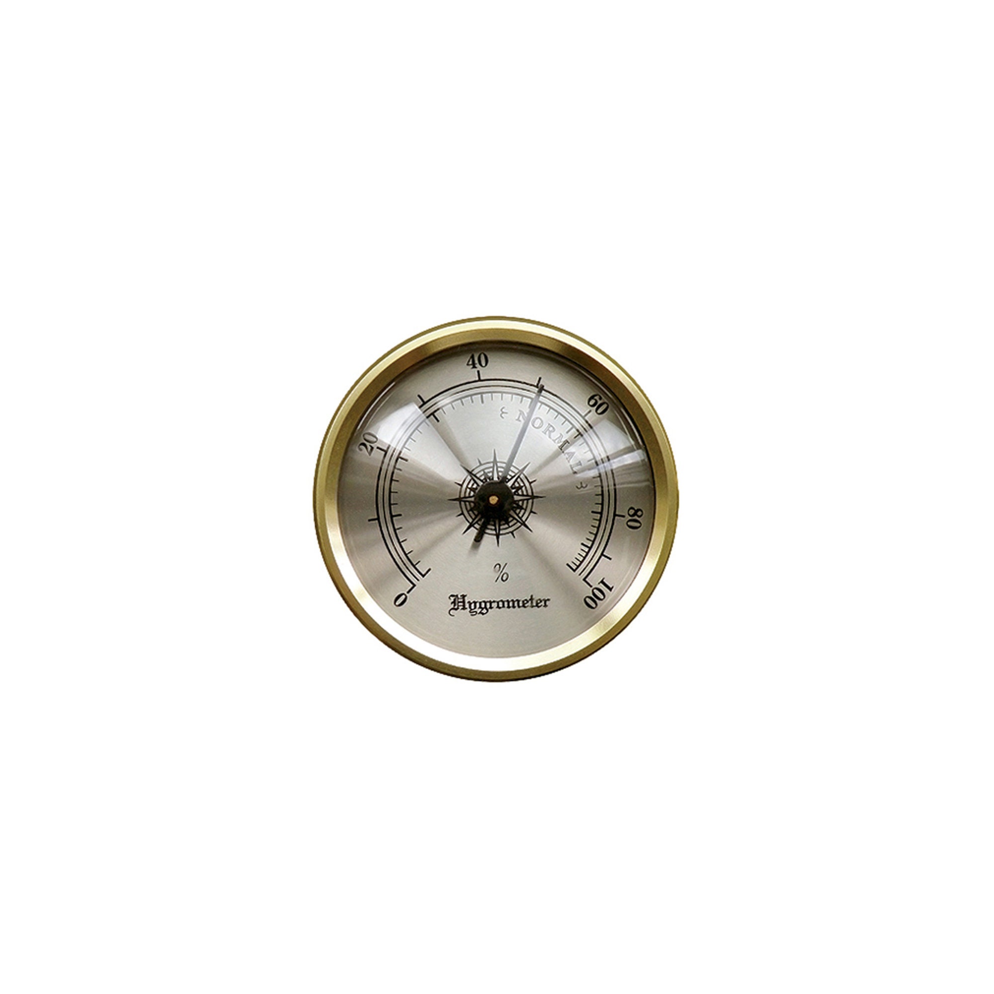 Higrómetro analógico redondo con función de calibración plata -  España