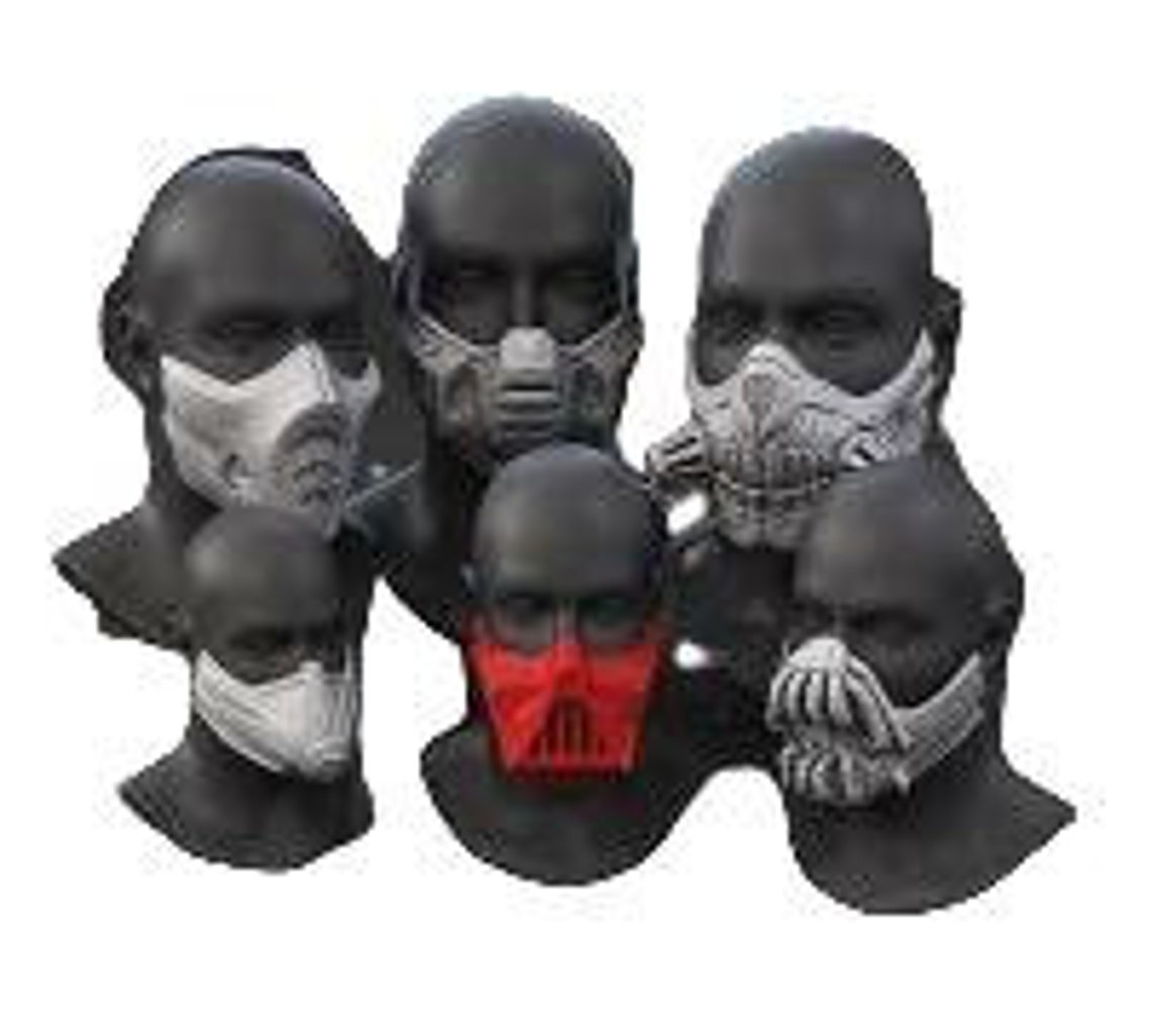 Size S Bane Face Mask / Breathing Mask Black Etsy