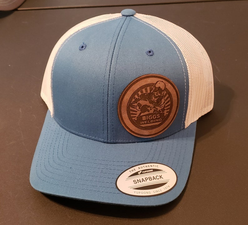 Hats Custom Leather Patch Hats any way you want it. Etsy