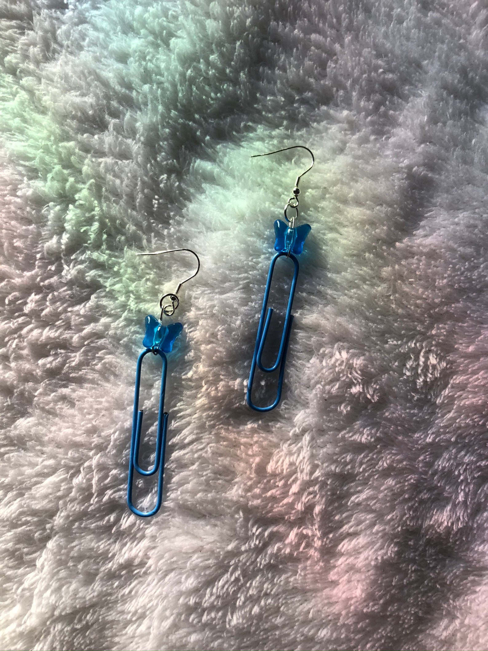 Handmade Paper Clip Earrings Etsy