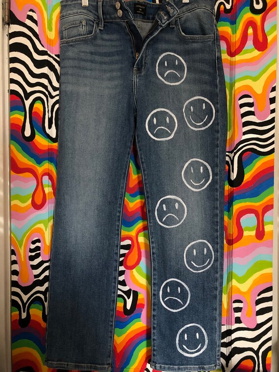 Etsy painted jeans 2025