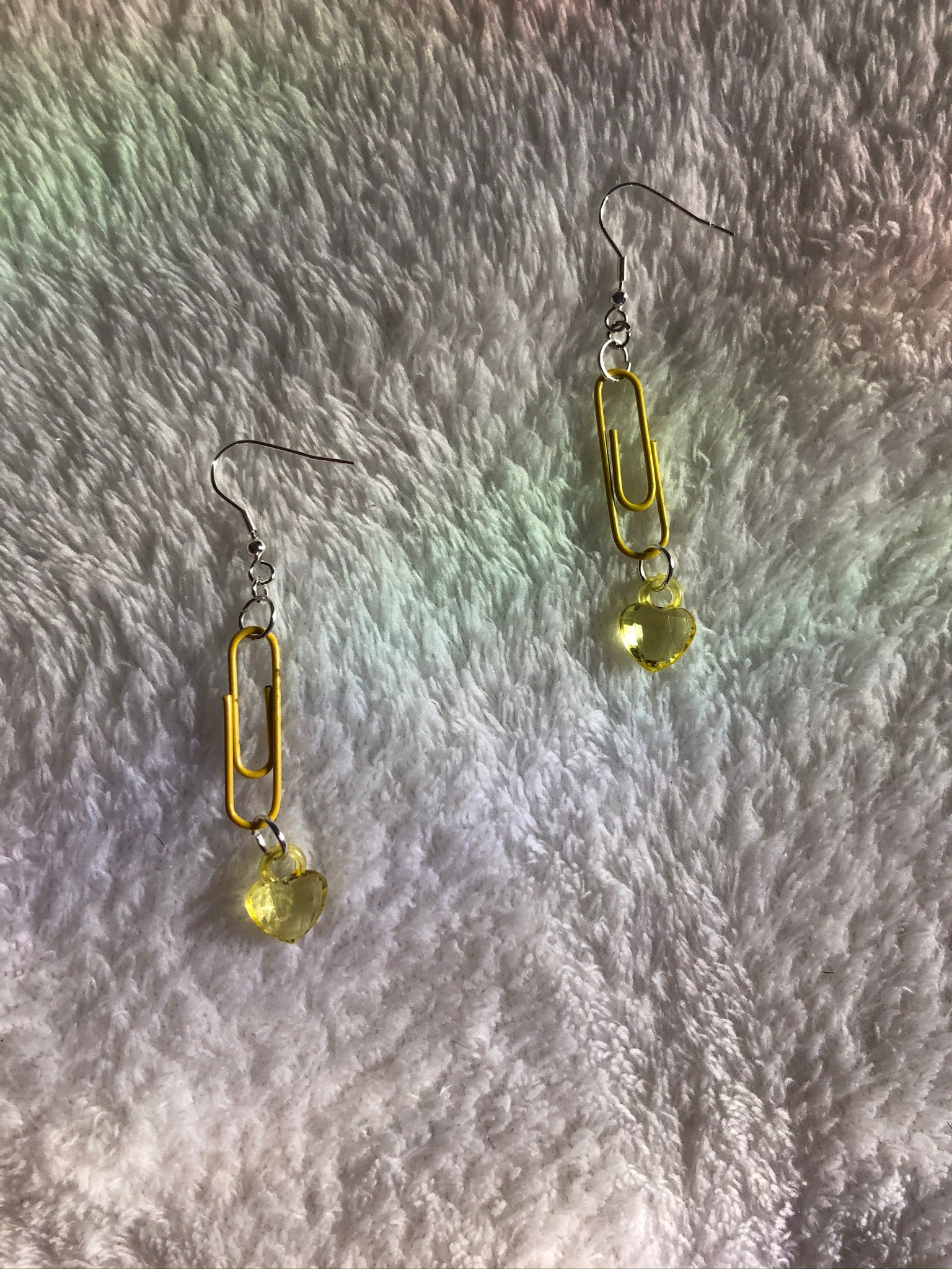 Handmade Paper Clip Earrings Etsy