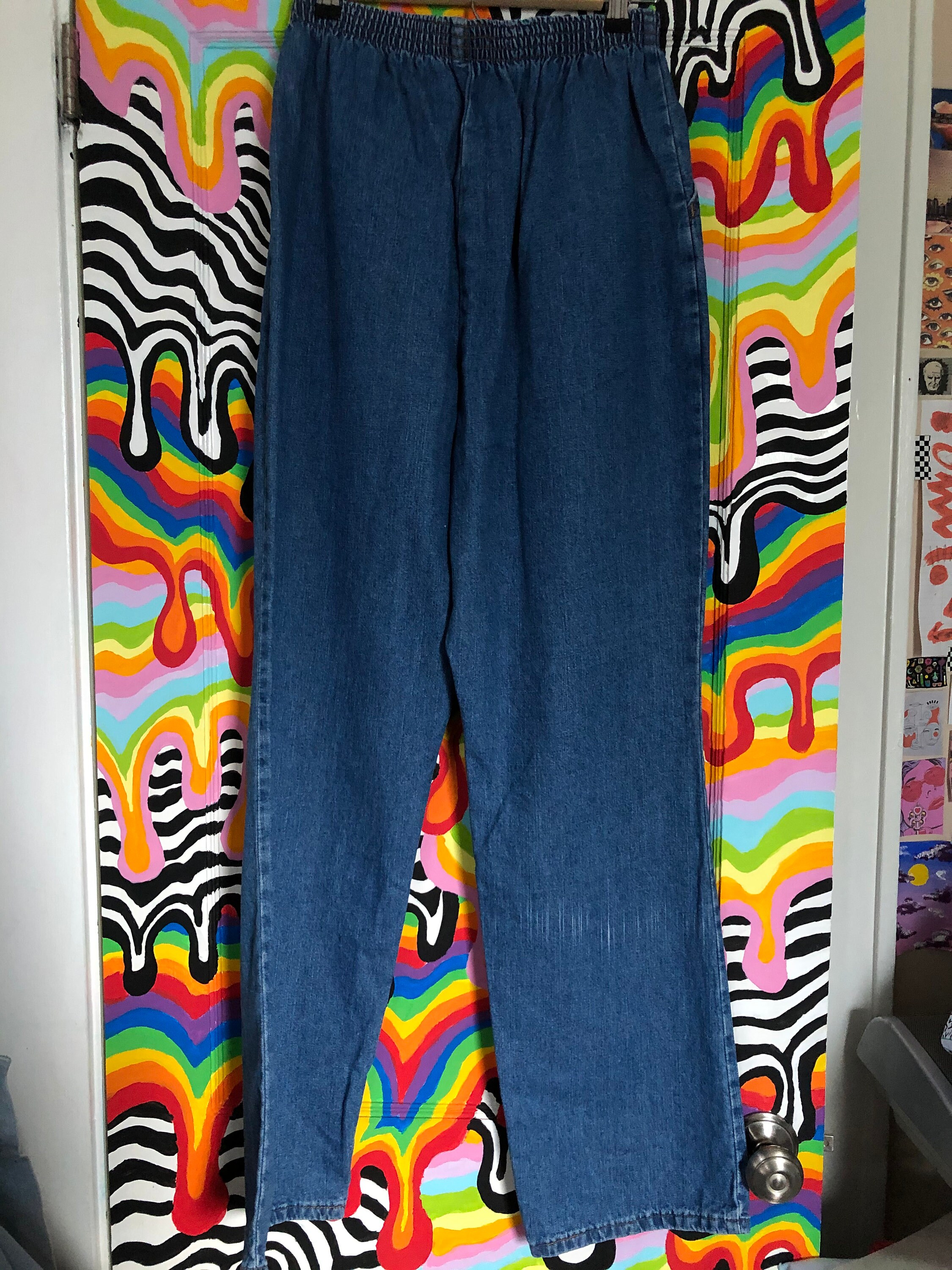 Painted Cloud Jeans Etsy