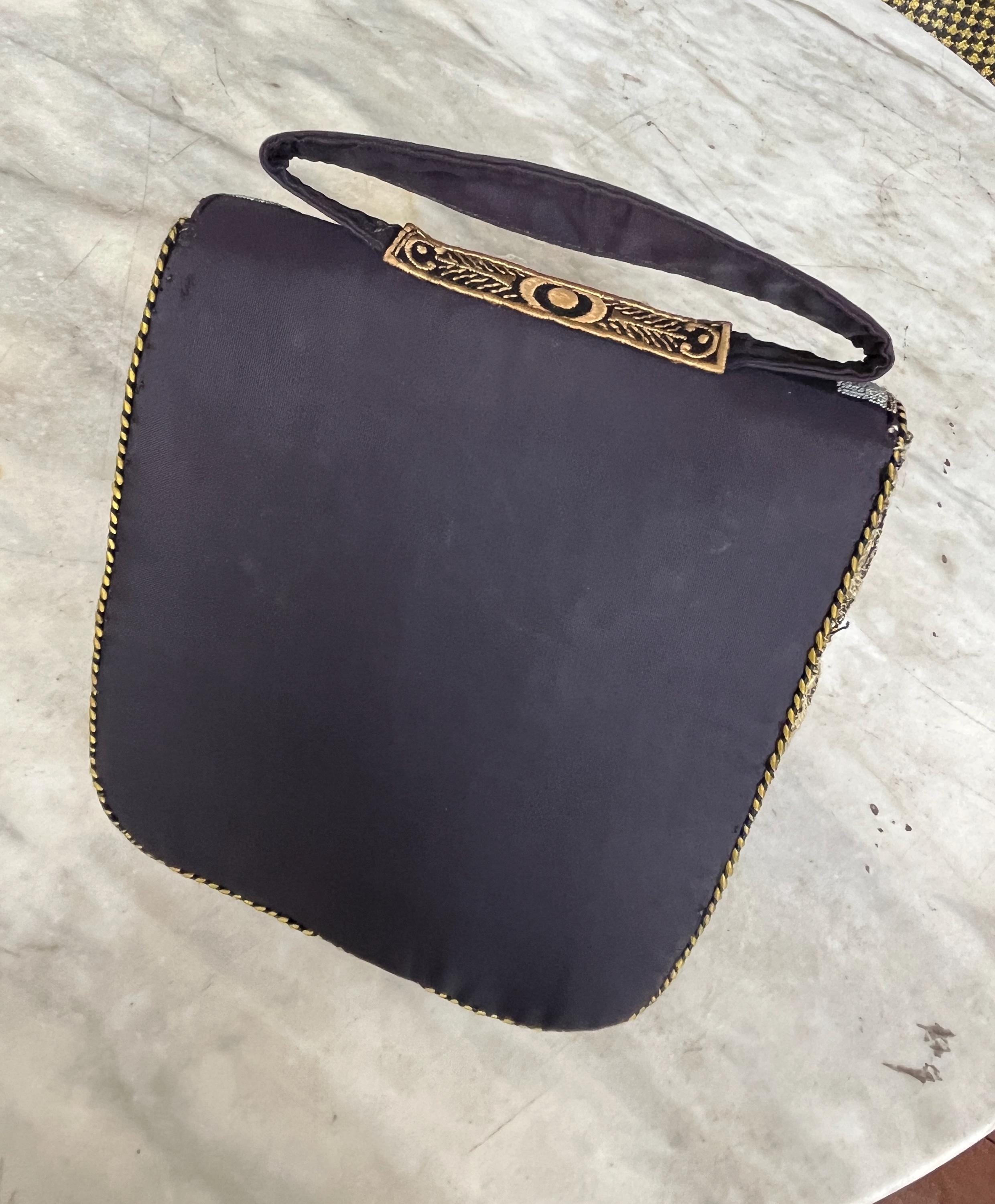 シルクバッグのヴィンテージプチポワン刺繍 - Etsy 日本