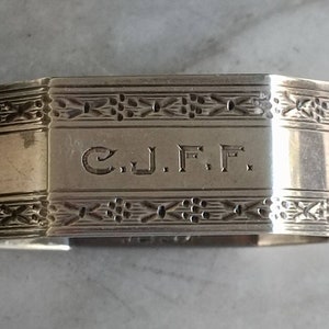 Vintage sterling silver napkin ring