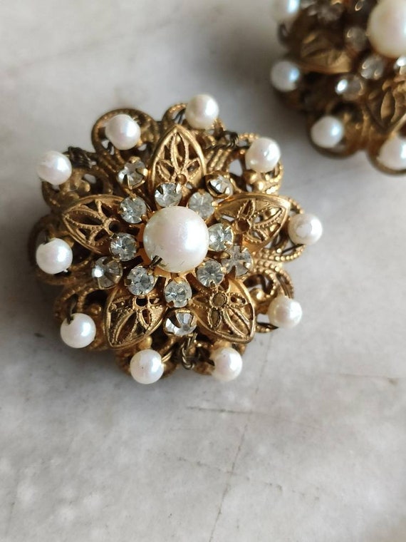 Miriam Haskell earclips.
