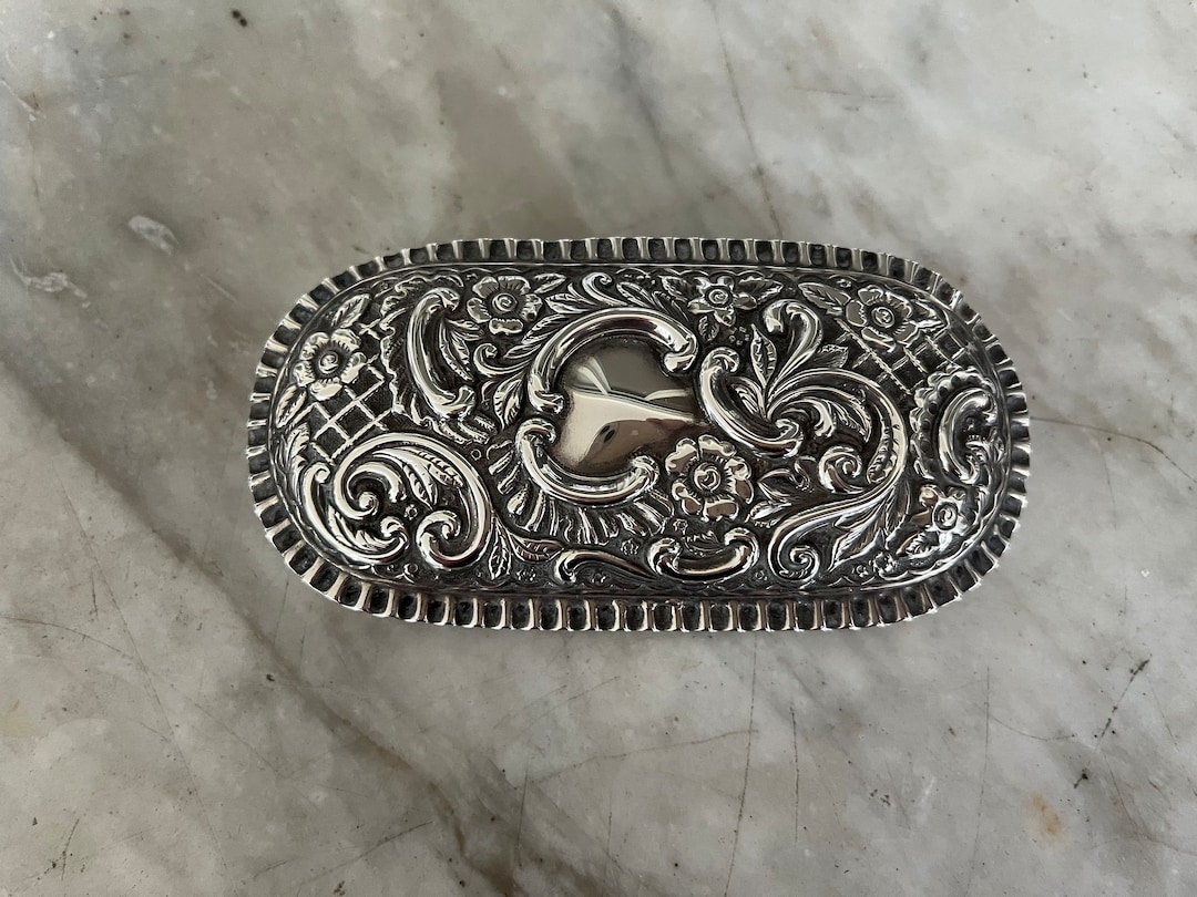 Antique English Sterling Silver Pin Box Dated 1900 - Etsy