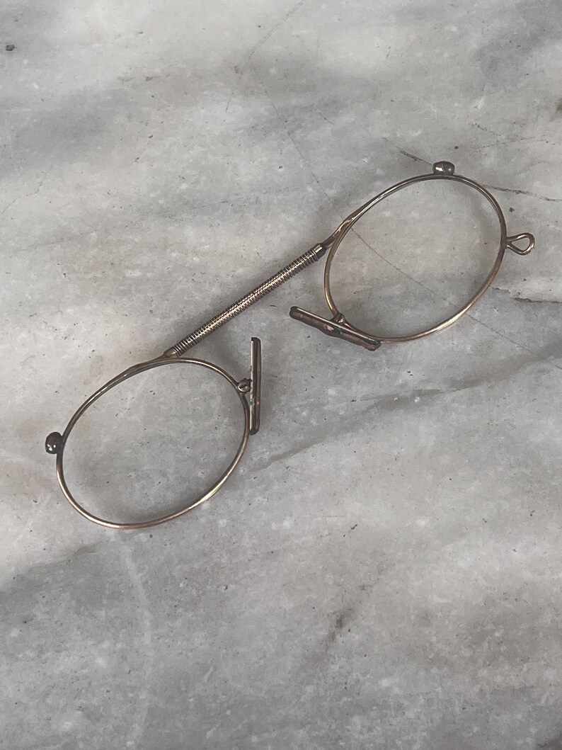 Spring Loaded Spectacle Frames Antique 19th Century Pince Nez in Original Case - Etsy