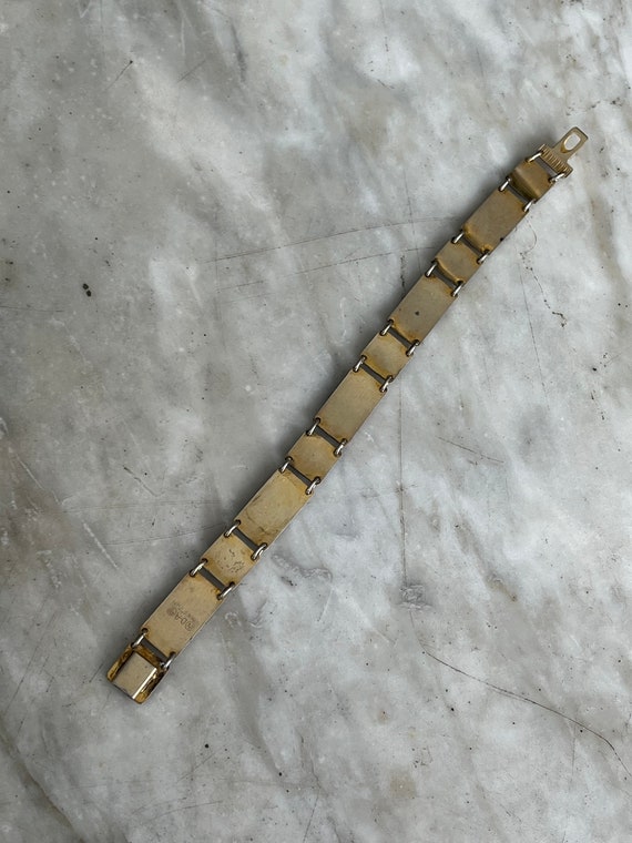 Vintage Venetian red enamel silver gilt bracelet … - image 6