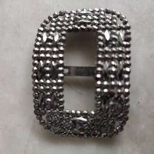 Early Victorian cut steel shoe buckles