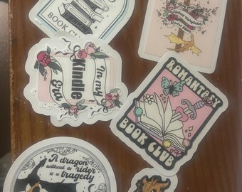 Bookish Die Cut Sticker Set 2