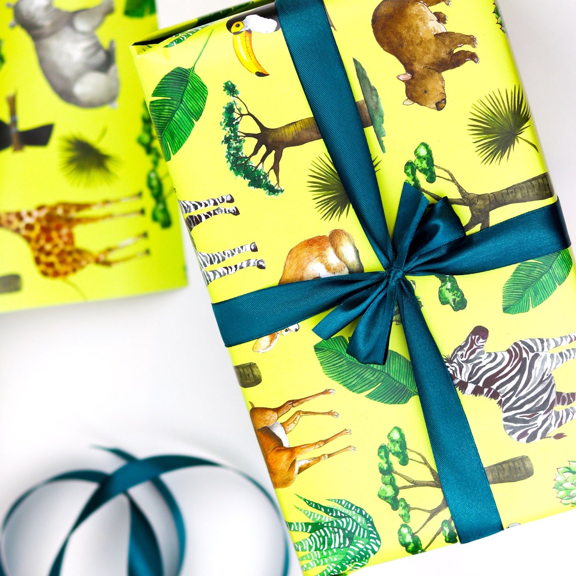 Safari Themed Wrapping Paper. Wrappin Paper for Boys and Girls Etsy