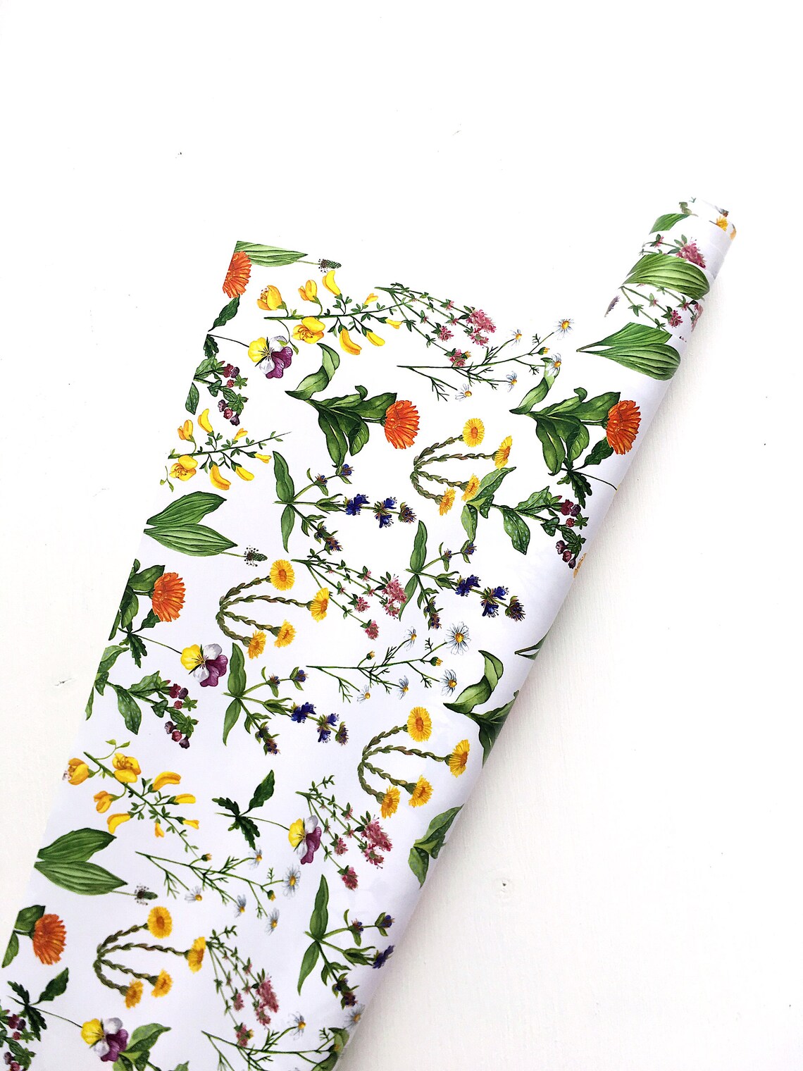 Wrapping Paper With Herbs. Herbal Theme Wrapping Paper. Gift Etsy