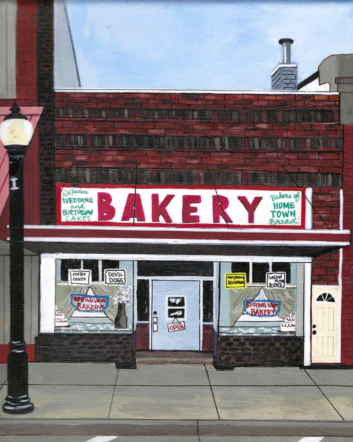 Spring Valley Bakery Print Spring Valley Minnesota Etsy