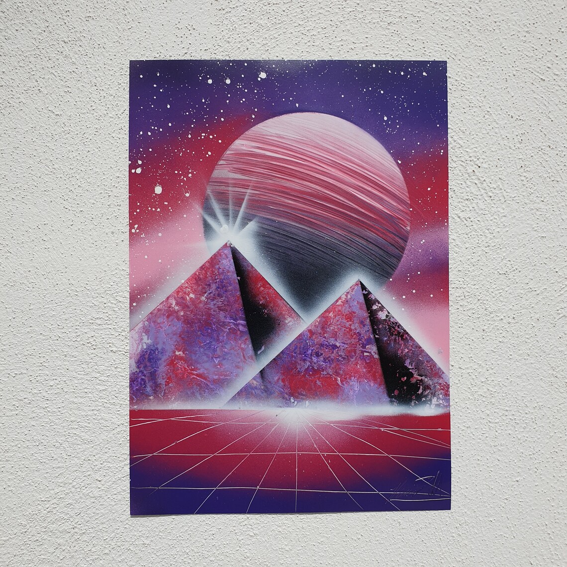 Pyramids and Spray Paint ART / Spray Painter / Street Etsy