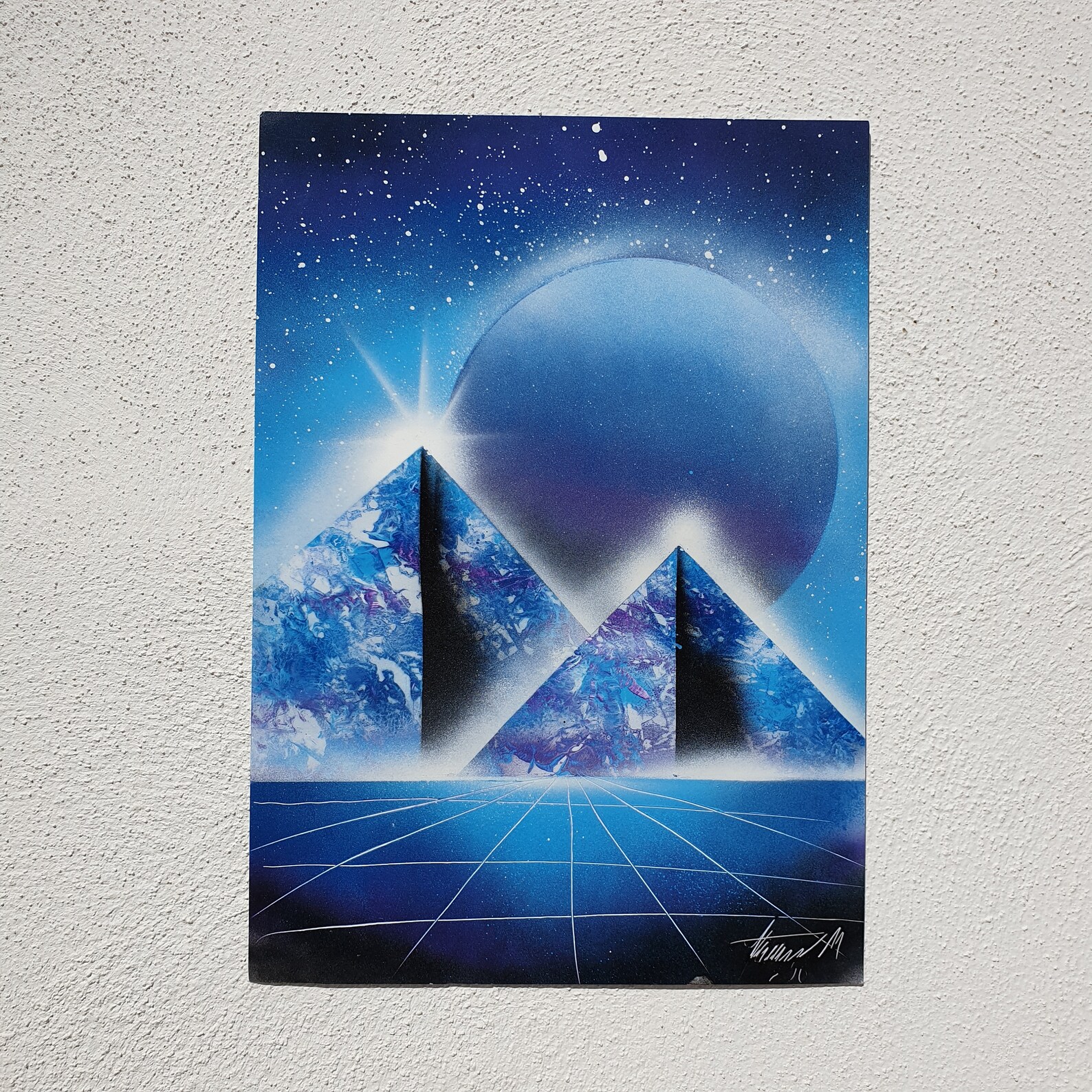 Pyramids and Spray Paint ART / Spray Painter / Street Etsy