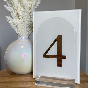 Painted Arch Table Numbers | Wedding Table Numbers | Event Table Numbers