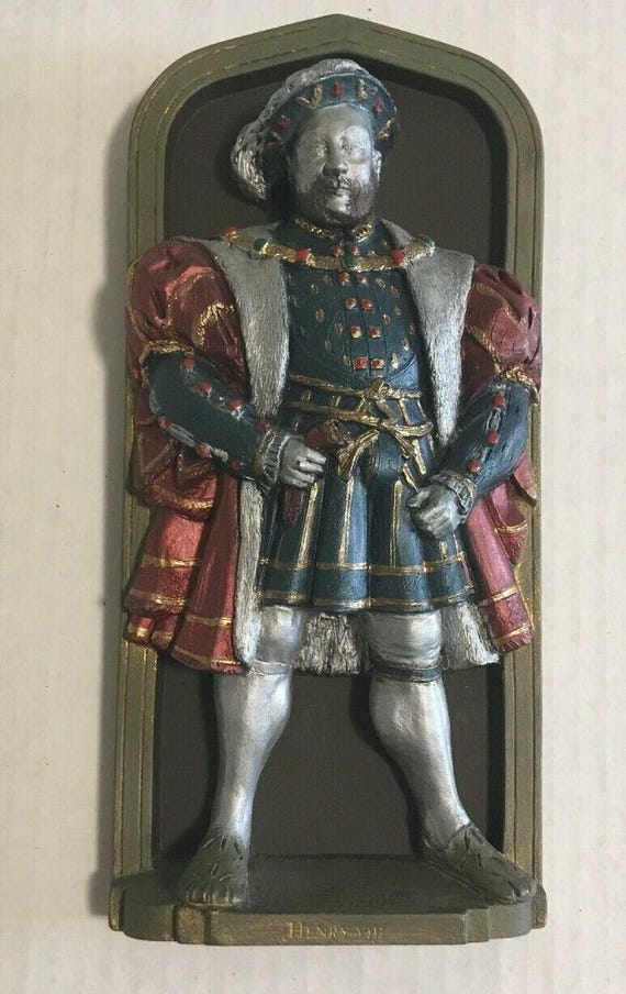 VTG Marcus Replicas Handmade Henry VIII 3D Wall Plaque – Made in