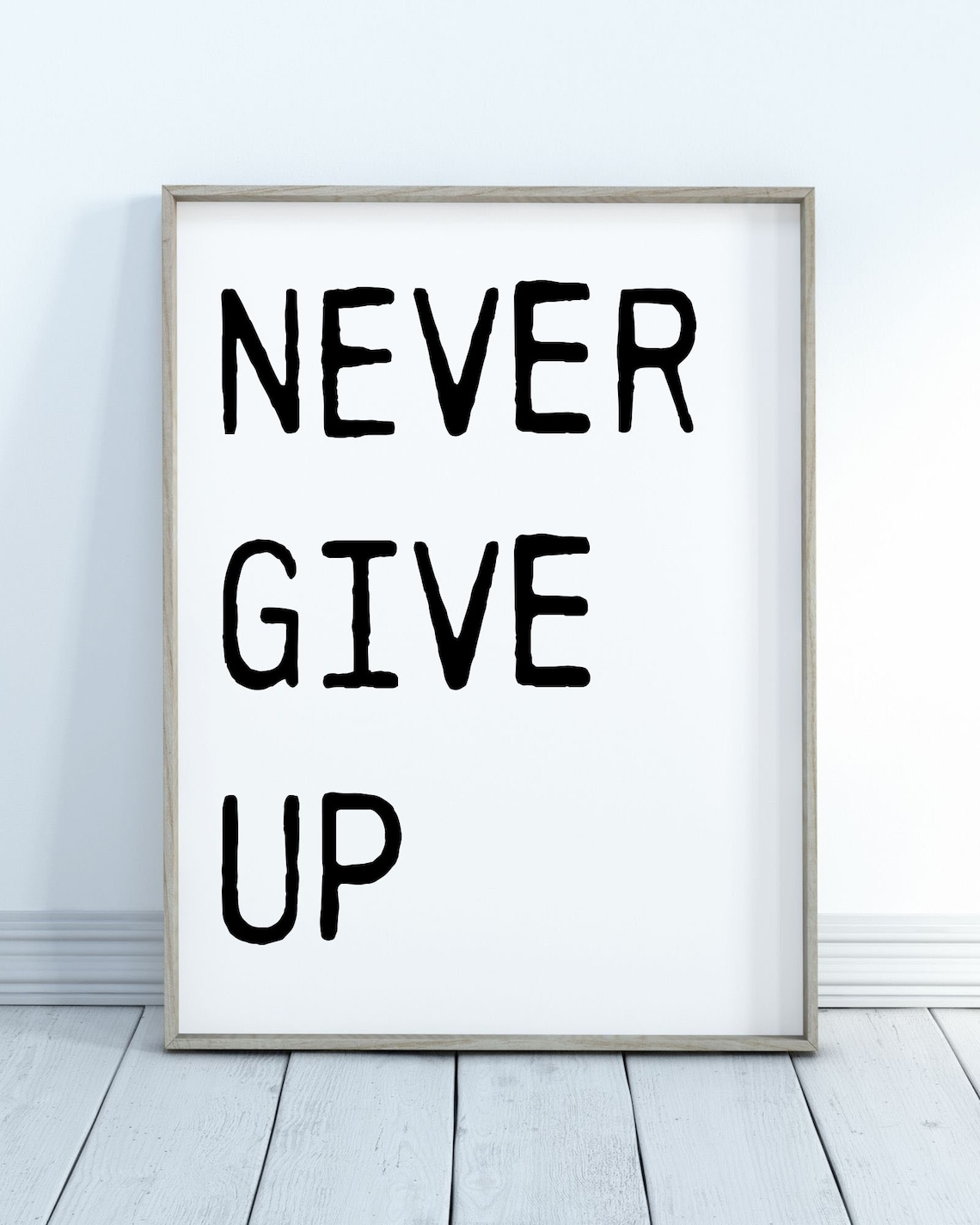 Niemals aufgeben INSPIRATIONAL Zitat DIGITALDRUCK Etsy