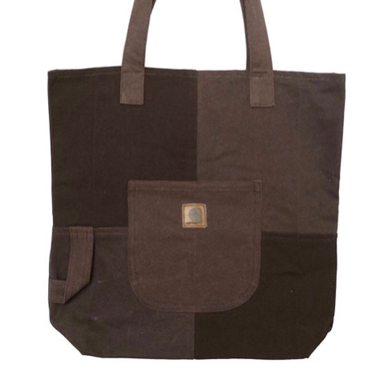 Carhartt reworked patchwork tote bag Etsy