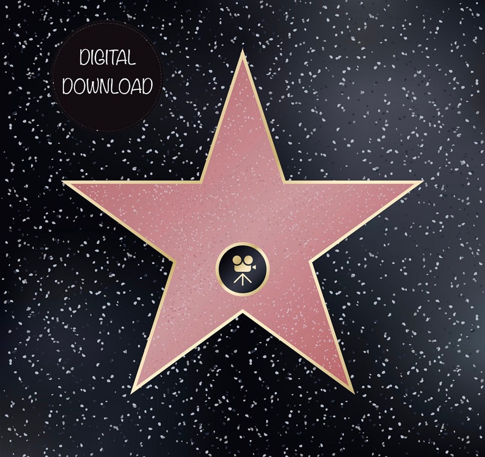 Printable Hollywood Star