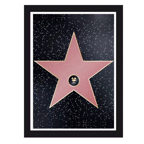 Hollywood Walk of Fame Hollywood Star Digital Overlay - Etsy