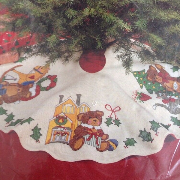 Cross Stitch Tree Skirt Etsy