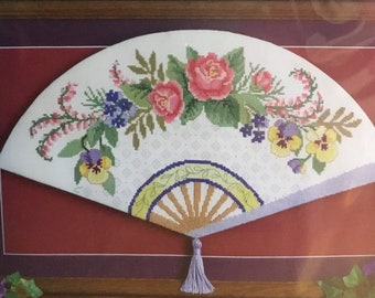 Fan, Garden Angel, Red Poppies Alphabet, Rose Romance, Garden Gate or Joy Counted Cross Stitch kit