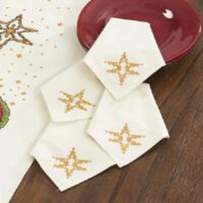 Nativity Tablecloth Table Runner and Napkins Ensemble by Etsy