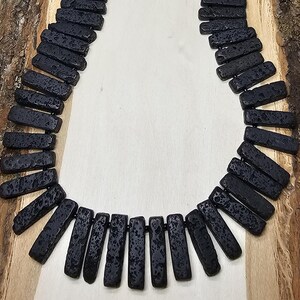 Black lava necklace, Lava necklace, lava inspired