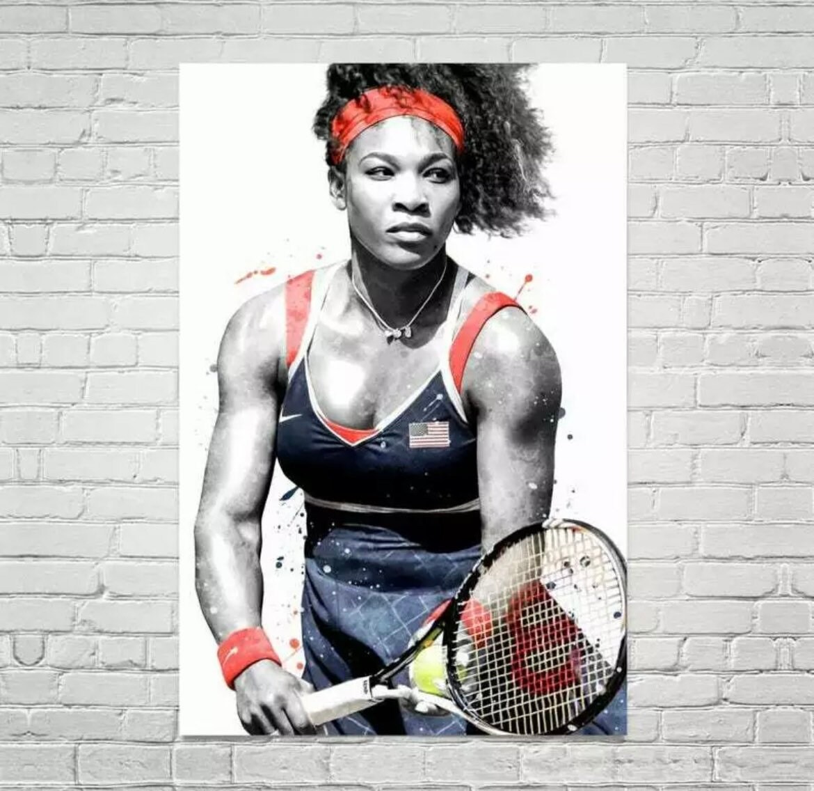Serena Williams Tennis Art Print Poster Legend Premium | Etsy