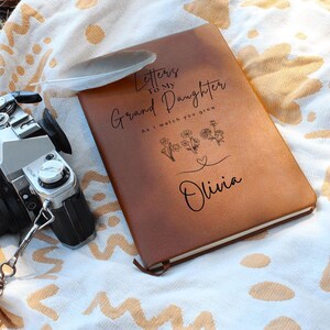 Cartas a mi nieta, cuaderno personalizado con nombre, regalo para la nueva abuela, diario personalizado para los abuelos, libro de recuerdos de la abuela
