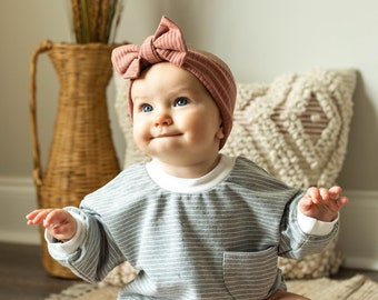 Rompers de burbujas para bebé niño / niño pequeño, Romper niña Body de algodón orgánico manga larga / traje de primavera de gran tamaño / rompers de sudadera para bebé