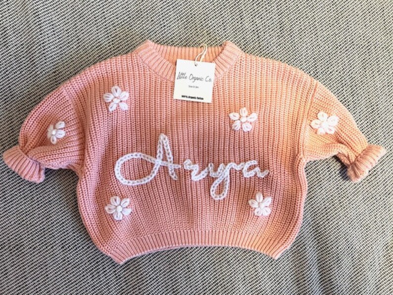 Baby Name Sweater, Baby Knit Sweater, Personalized Baby Clothes, Gift